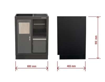 Matabro MB-TGC1301AN, Dílenská skříňka | na odpadky | 680 x 458 x 910 mm