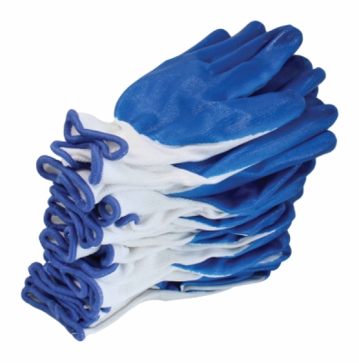 Asta S-GLOV9, Pracovní rukavice nylon/nitril, vel. 9, 12ks