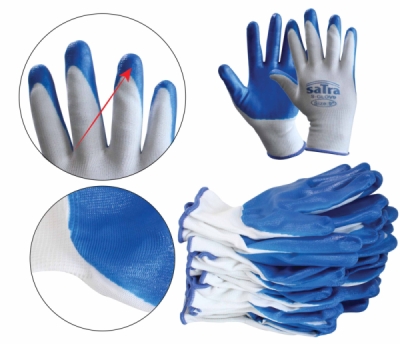 Asta S-GLOV9, Pracovní rukavice nylon/nitril, vel. 9, 12ks