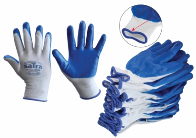 Asta S-GLOV9, Pracovní rukavice nylon/nitril, vel. 9, 12ks