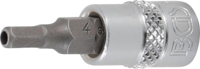 BGS 5156-4, Nástrčná hlavice | 6,3 mm (1/4") | vnější šestihran s otvorem 4 mm