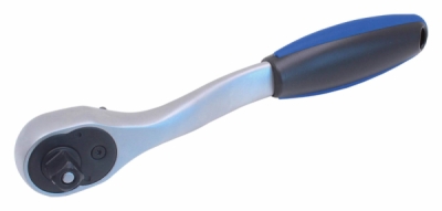 ASTA A-KH3072, Ráčna 3/8" vyhnutá, 205 mm, 72 zubů – ergonomická rukojeť, CrV materiál