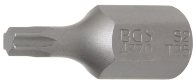 BGS 4870, Bit | Délka 30 mm | pohon vnější šestihran 10 mm (3/8") | T-profil (pro Torx) T25