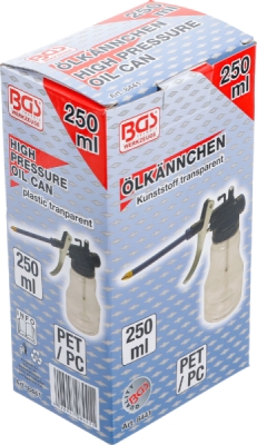 BGS 8441, Plastová olejnička | 250 ml