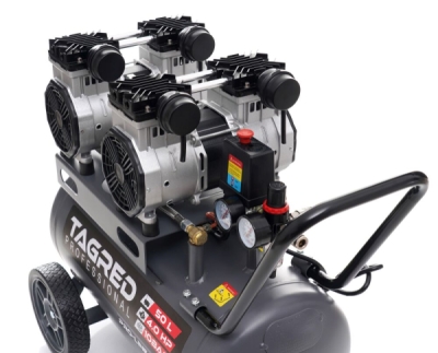 Tagred TA3386, Bezolejový kompresor s odlučovačem 50l, 230V, 4 písty, 4000W | 10 BAR