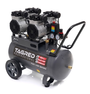 Tagred TA3386, Bezolejový kompresor s odlučovačem 50l, 230V, 4 písty, 4000W | 10 BAR