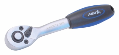 ASTA A-KH2072, Ráčna 1/4" vyhnutá, 145 mm, 72 zubů pro přesné práce