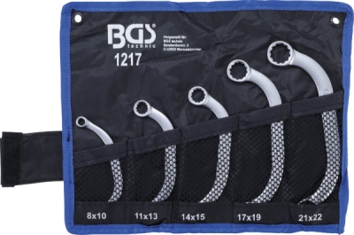 BGS 1217, Sada klíčů pro startéry a bloky | 8 x 10 - 21 x 22 mm | 5dílná