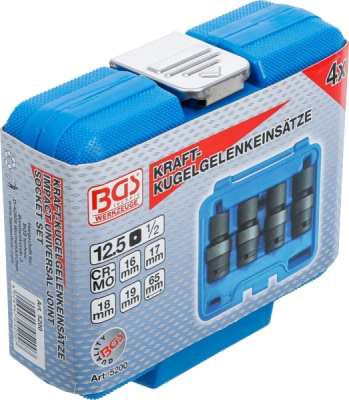 BGS 5200, Sada ráčnových hlavic | kloubové | 12,5 mm (1/2") | 4dílná