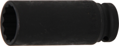 BGS 5343, Silová nástrčná hlavice, dvanáctihranná, prodloužená | 12,5 mm (1/2") | 24 mm