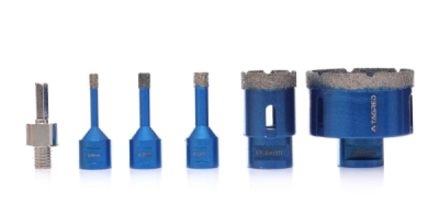 Korunkové diamantové vrtáky do keramiky či kamenu, 6 - 68 mm, M14, sada 6 ks, Tagred TA4085