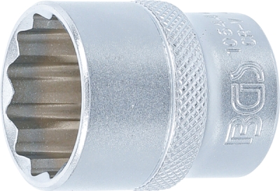 BGS 10644, Nástrčná hlavice dvanáctihranná | 12,5 mm (1/2") | 24 mm