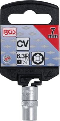 BGS 2347, Nástrčná hlavice Super Lock | 6,3 mm (1/4") | 7 mm