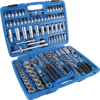 BGS 2247, Gola sada Gear Lock | 6,3 mm (1/4") / 10 mm (3/8") / 12,5 mm (1/2") | 192dílná