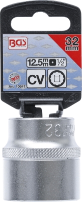 BGS 10647, Nástrčná hlavice dvanáctihranná | 12,5 mm (1/2") | 32 mm