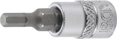 BGS 2498, Nástrčná hlavice | 6,3 mm (1/4") | vnitřní šestihran 4 mm