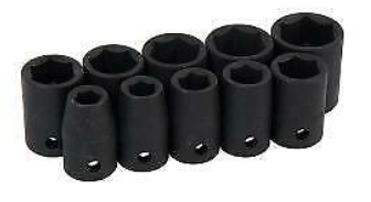 Šestihranné nástrčné klíče, ořechy 1/2", 10-24mm, sada 10ks, Neilsen CT0813