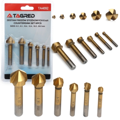 Frézovací vrtáky titan 6,3 - 20,5 mm, TA4092