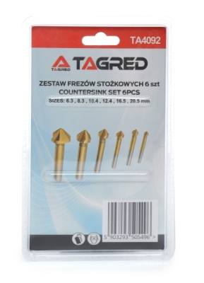 Frézovací vrtáky titan 6,3 - 20,5 mm, TA4092
