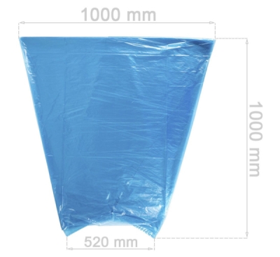 Redats LDPE, Modré pytle na pneumatiky, sada 100 ks, 52 cm, 04-03-51