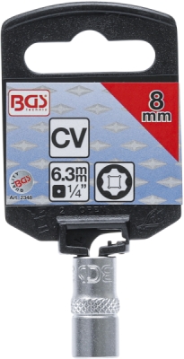 BGS 2348, Nástrčná hlavice Super Lock | 6,3 mm (1/4") | 8 mm