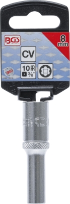BGS 2610, Nástrčná hlavice Super Lock, prodloužená | 10 mm (3/8") | 8 mm
