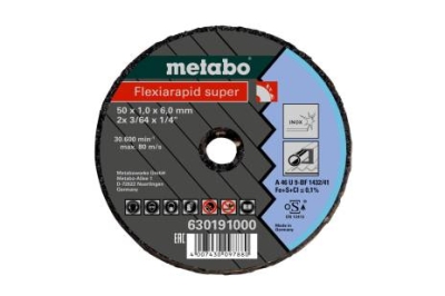 Metabo 630191000 Brusný kotouč Flexiarapid Super 50x1,0x6,0 Inox