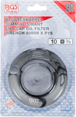 BGS 1039-90-15, Klíč na olejové filtry | 15hranný | O 90 mm | pro Honda, Mazda, Nissan, Subaru, Toyota