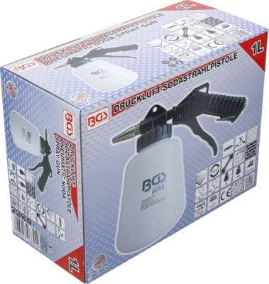 BGS 6655, Pneumatická pistole na pískování sodou | 1 l