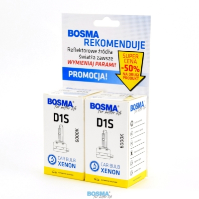 Bosma 9501D Žárovka XENON D1S 6000K 85V 35W PK32d-2 DUO PAK