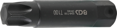 BGS 5246-T100, Bit | Délka 100 mm | pohon vnější šestihran 22 mm | T-profil (pro Torx) T100