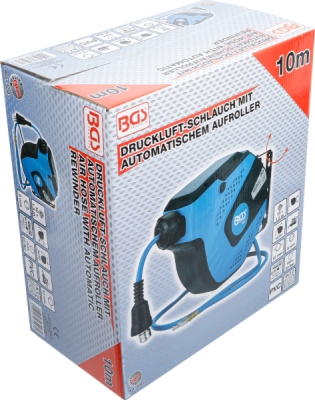 BGS 3297, Pneumatická hadice s navijákem | automatická | 10 m