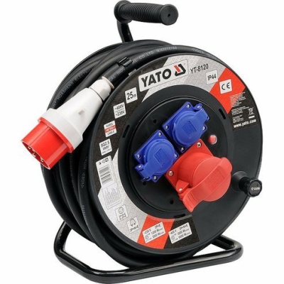 Yato YT-8120 Prodlužovací kabel třífázový na bubnu 25m