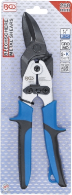 BGS 1681, Nůžky na plech | pravé/rovné | 260 mm