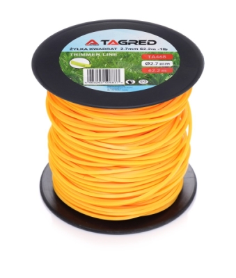 Tagred TA468, Žací struna čtvercová do křovinořezu, 2,7 mm x 62,2 m