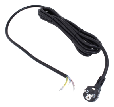 Flexi napájecí kabel 3 x 2,5 mm2 x 5 m, EU zásuvka, A-EUC5