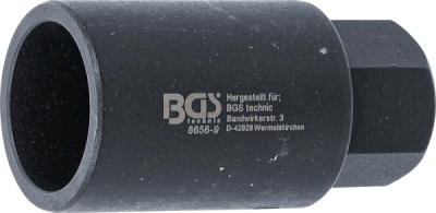 BGS 8656-9, Hlavice pro demontáž bezpečnostních šroubů ráfků | O 24,5 x 22,6 mm