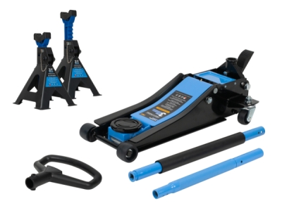 AKČNÍ SET Nízkoprofilový hydraulický zvedák (hever) 3t MB-LPJB-PRO s podpěrami 3t MB-JS3T