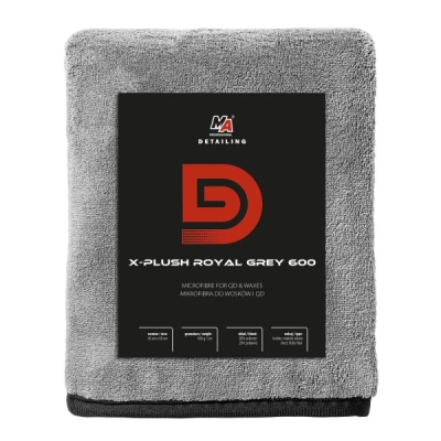 Moje Auto 20-D18 X-PLUSH Royal Grey 600 - Mikrovlákno na vosky a rychlé detaily 40x60cm