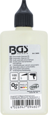 BGS 9460, Speciální pneumatický olej | 100 ml