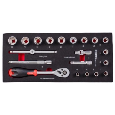 Rooks OK-01.3101 Sada nástrčných klíčů 3/8" 20Ks