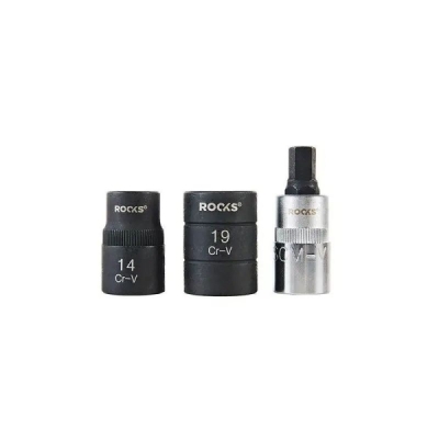 Rooks OK-02.0415 Speciální nástrčné klíče pro demontáž brzdových třmenů 1/2" 3 Ks