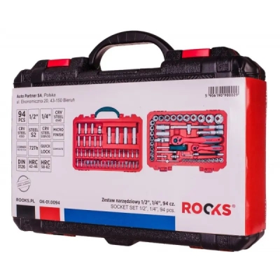 Rooks OK-01.0094 Sada nářadí 1/2" 1/4" 94 Ks