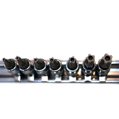 Rooks OK-01.4703 Sada klíčů čepových Torx-5 safe 7 Ks 1/4"