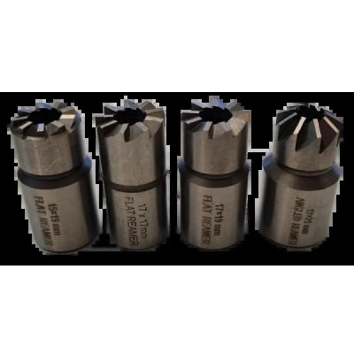 Rooks OK-05.0077 Sada fréz na sedla vstřikovačů 4 Ks, 15x19 - 17x17 - 17x19 - 17x21mm úhlový