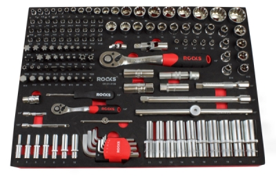 Rooks OK-01.336 Sada nářadí Master Garage 1/2" 1/4" 1/1" 155 ks
