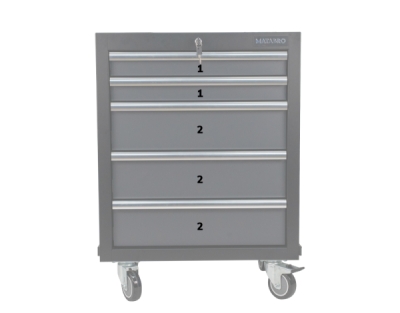 Matabro MB-TGC1305W, Dílenský vozík na nářadí | 5 zásuvek | 650 x 460 x 860 mm