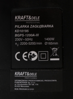 KD10195, Okružní pila 1400W