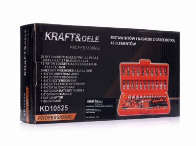 KD10525, Sada nástrčných klíčů 46ks