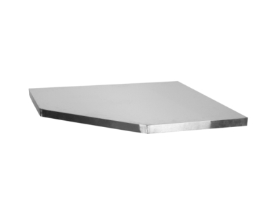 Matabro MB-TGW34S, Rohová nerezová pracovní deska do sestavy dílenského nábytku | 865x865x40 mm